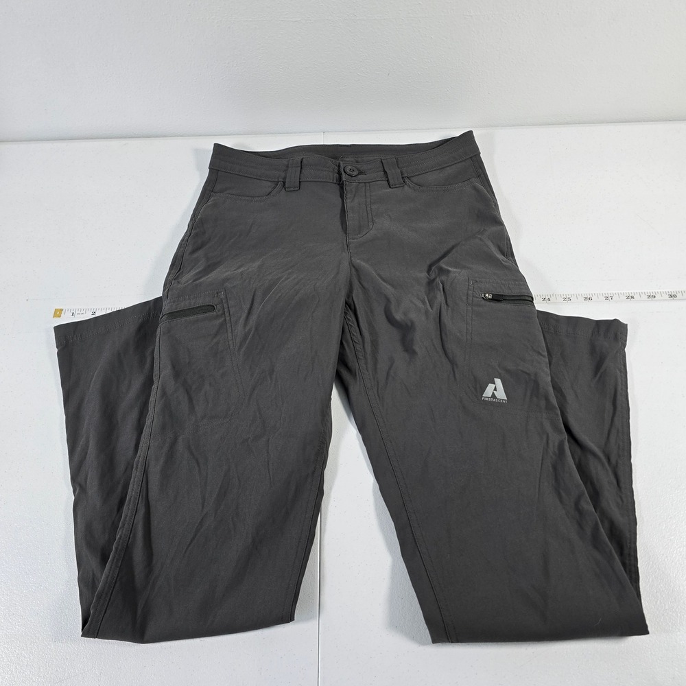 Eddie‎ Bauer First Ascent Guide Pants Mens Charcoal Grey Stretch Hiking Cargo 4